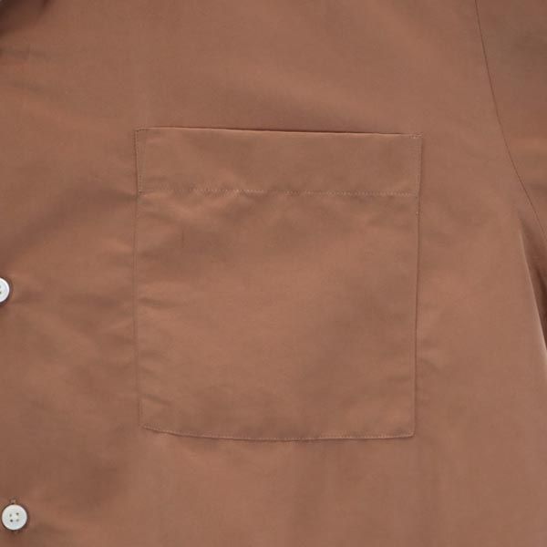 MAISON SPECIAL メゾンスペシャル 長袖 オープンカラーシャツ 46 ブラウン系 メンズ