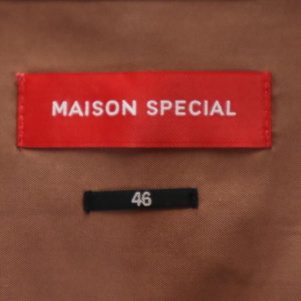 MAISON SPECIAL メゾンスペシャル 長袖 オープンカラーシャツ 46 ブラウン系 メンズ