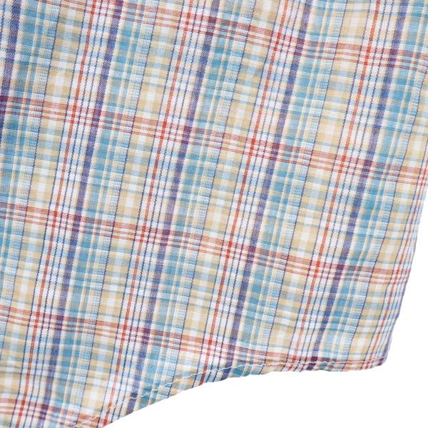 sportswear スポーツウェア 70s ヴィンテージ チェック柄 半袖 シャツ L メンズ