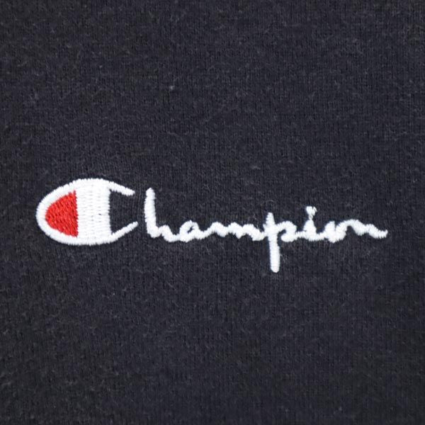 Champion チャンピオン 90s USA製 青タグ バックプリント 長袖 スウェットパーカー M ネイビー系 裏起毛 メンズ