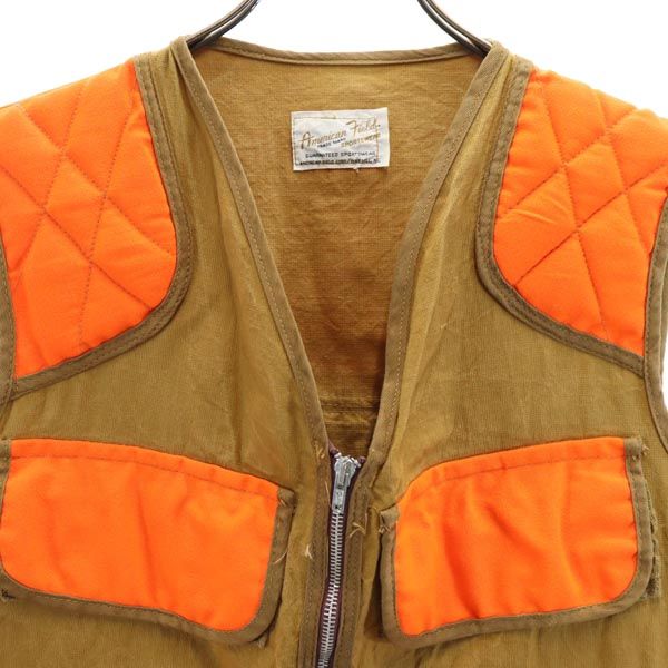 American Field アメリカンフィールド 70s ヴィンテージ ハンティング ベスト ベージュ系 メンズ
