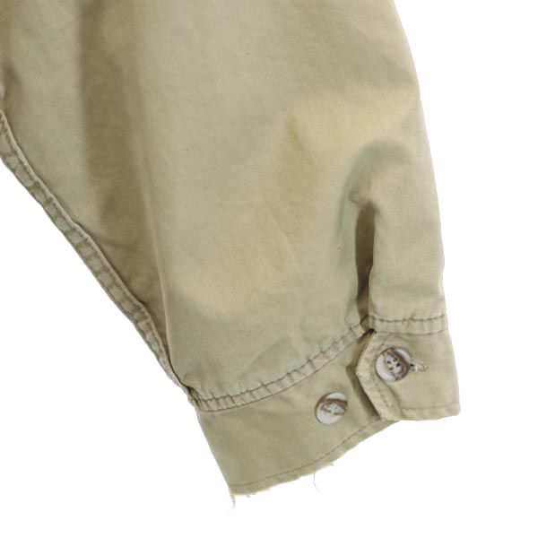 HIS 60s 70s ヴィンテージ TALONジップ 長袖 スイングトップ カーキ系 メンズ