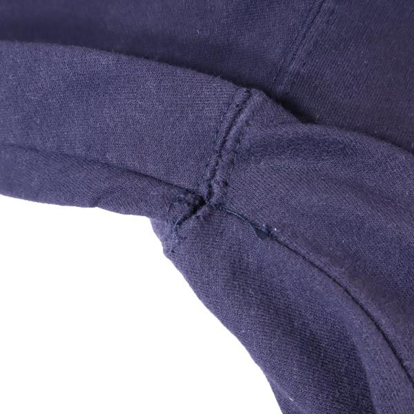 ANTI SOCIAL SOCIAL CLUB アンチソーシャルソーシャルクラブ USA製 ロゴプリント 長袖 スウェットパーカー S ネイビー 裏起毛 メンズ