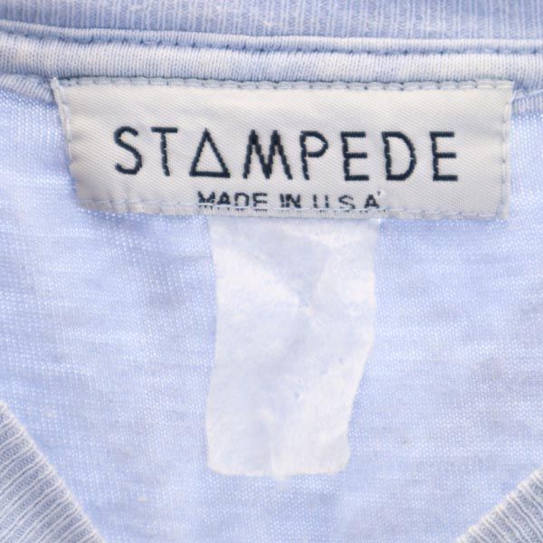 M C Escher マウリッツエッシャー 90s USA製 マルチ だまし絵 プリント 半袖 Tシャツ 青系 メンズ