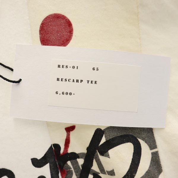 RESCARP リスカープ 23ss リメイク 半袖 Tシャツ ホワイト系 メンズ