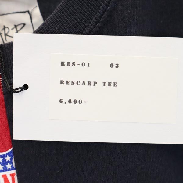 RESCARP リスカープ 23ss リメイク 半袖 Tシャツ 赤×紺×グレー メンズ
