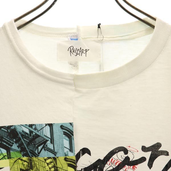 RESCARP リスカープ 23ss リメイク 半袖 Tシャツ ホワイト系 メンズ
