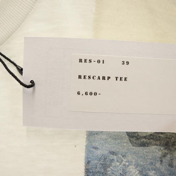 RESCARP リスカープ 23ss リメイク 半袖 Tシャツ ホワイト系 メンズ
