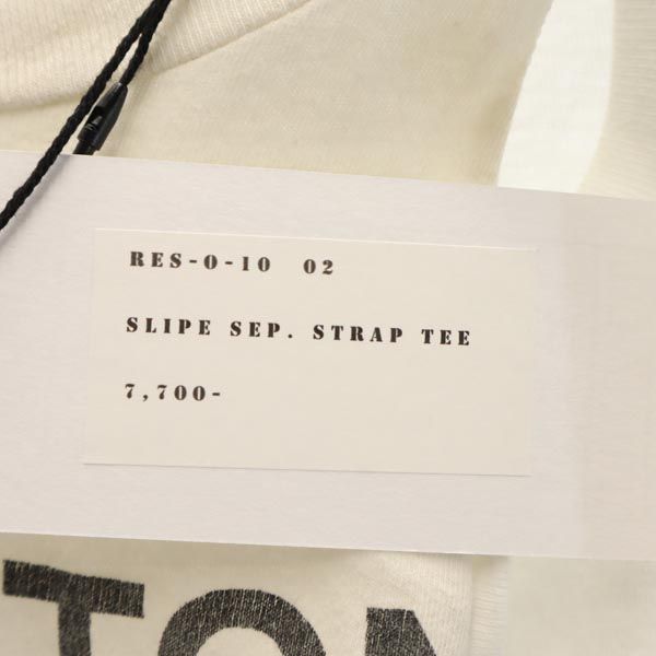 RESCARP リスカープ 23ss リメイク プリント 半袖 Tシャツ 白 メンズ