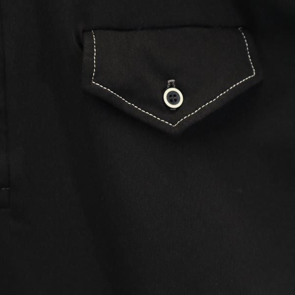 VINTAGE ヴィンテージ 70s 半袖 ポロシャツ 黒 メンズ