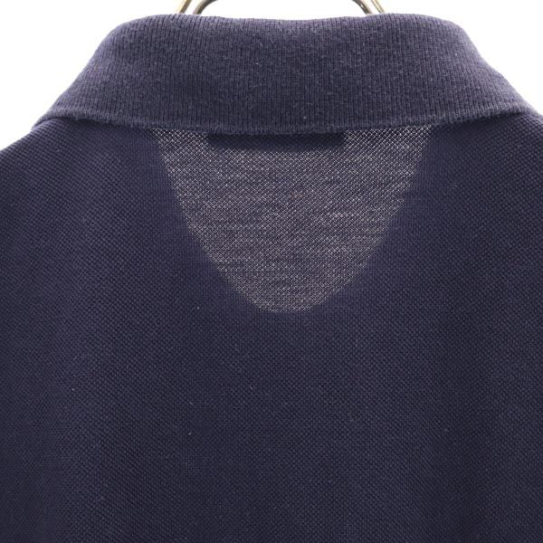 adidas アディダス 80s ヴィンテージ 西ドイツ製 トレフォイルロゴ刺繍 半袖 ポロシャツ 50 ネイビー 鹿の子 メンズ