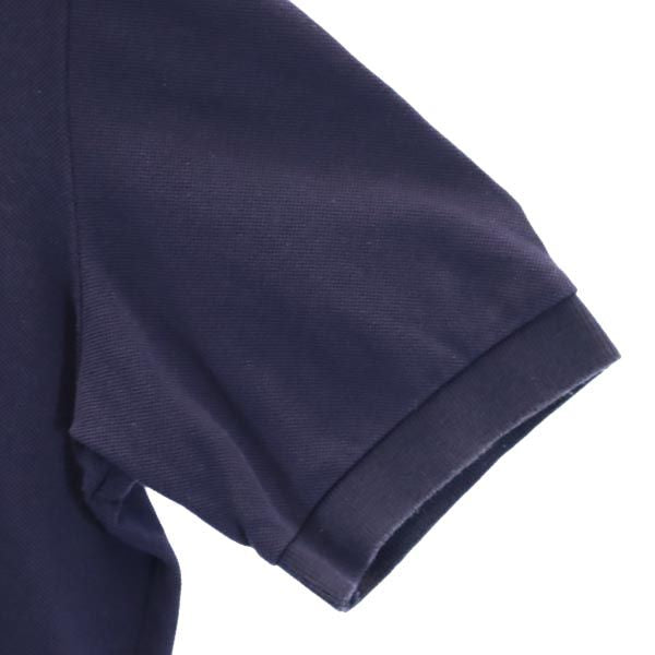 adidas アディダス 80s ヴィンテージ 西ドイツ製 トレフォイルロゴ刺繍 半袖 ポロシャツ 50 ネイビー 鹿の子 メンズ