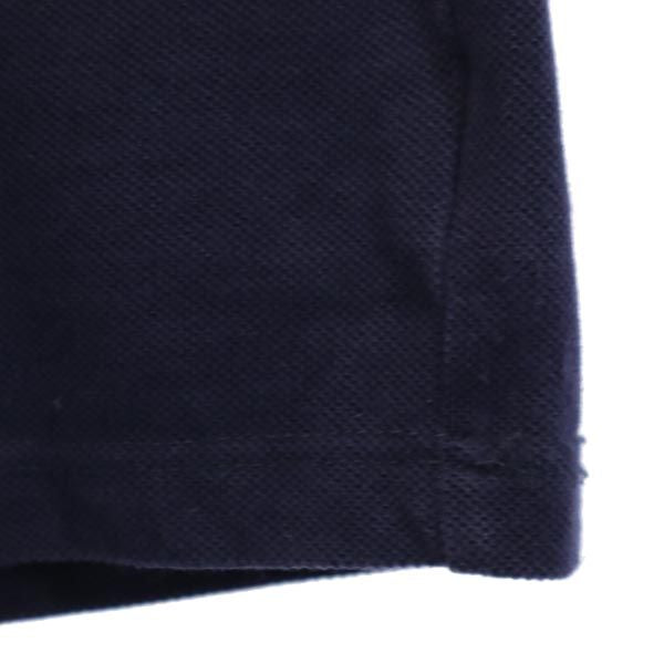 adidas アディダス 80s ヴィンテージ 西ドイツ製 トレフォイルロゴ刺繍 半袖 ポロシャツ 50 ネイビー 鹿の子 メンズ