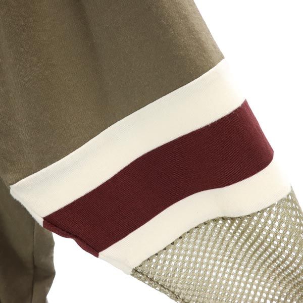 トーガ ビリリース 7分袖 メッシュ スウェット 46 ブラウン系 TOGA VIRILIS メンズ