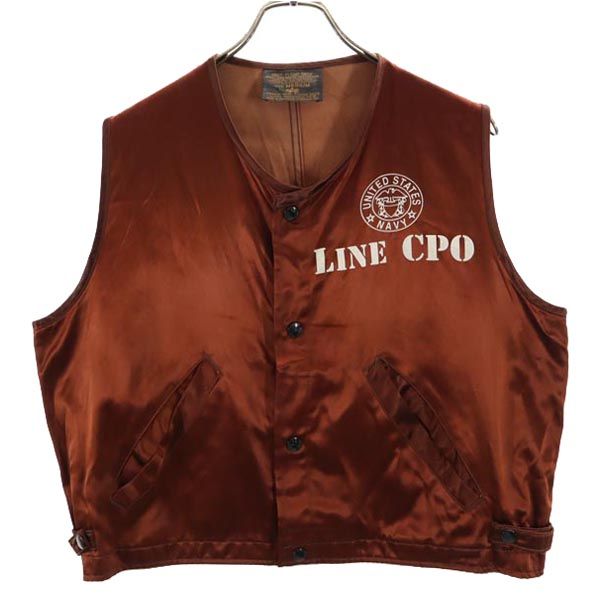 ALPHA INDUSTRIES INC アルファインダストリーズ ベスト M ブラウン メンズ