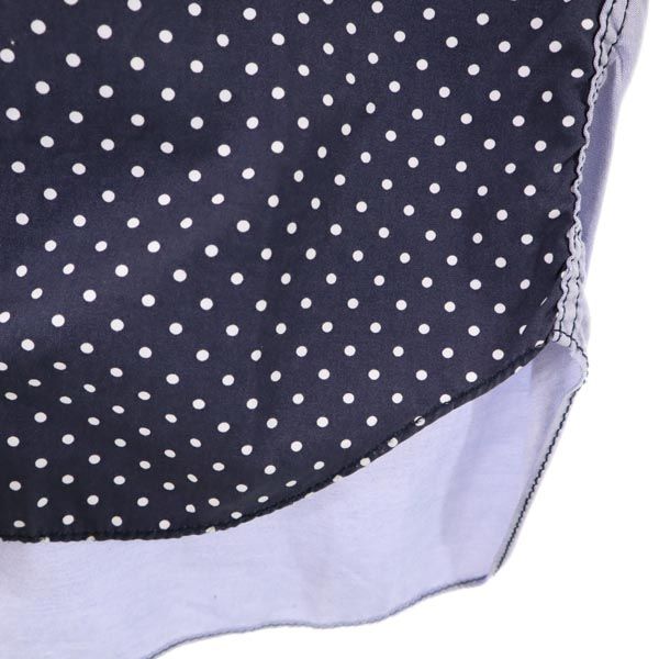 コムデギャルソンオム 2011年 日本製 ドッド柄 長袖 シャツ S ネイビー×白×ブルー COMME des GARCONS HOMME メンズ