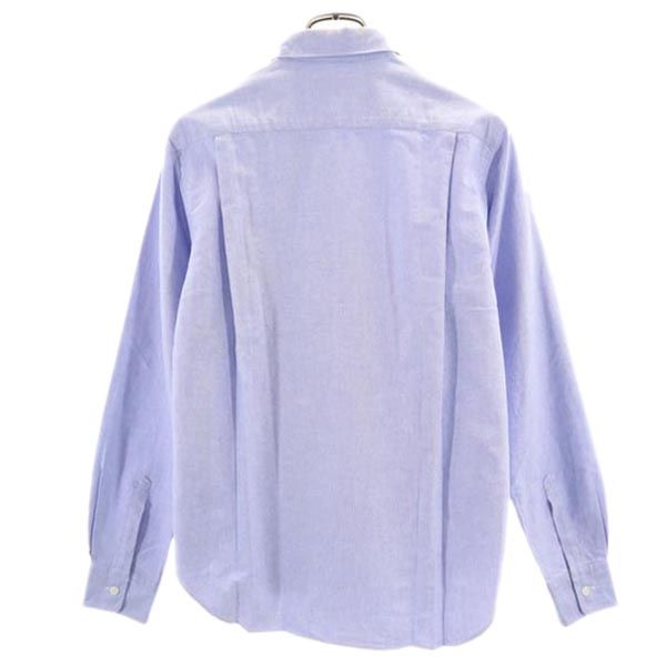 コムデギャルソンオム 2006年 日本製 ストライプライン入り 長袖 シャツ S ネイビー系 COMME des GARCONS HOMME メンズ