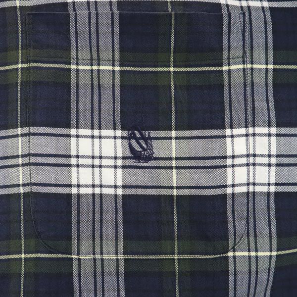 NAUTICA ノーティカ 90s オールド チェック柄 長袖 ボタンダウンシャツ L ネイビー系 メンズ