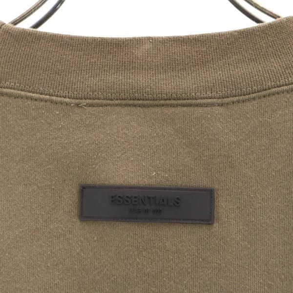 ESSENTIALS エッセンシャルズ 長袖 スウェット トレーナー S オリーブ 裏起毛 メンズ