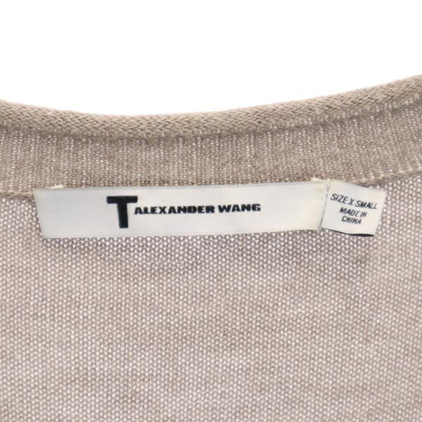 Alexander Wang アレキサンダーワン 長袖 Vネック ニット カーディガン XS ブラウン系 レディース
