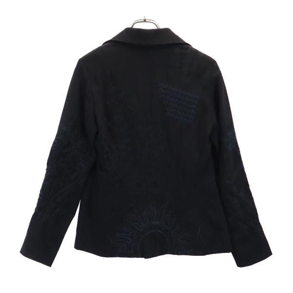 イープレイ イタリア製 ウール テーラードジャケット S ブラック E-PLAY レディース