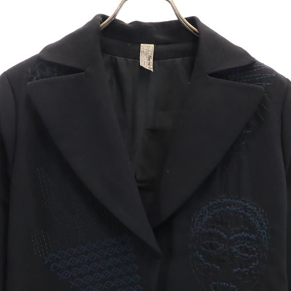 イープレイ イタリア製 ウール テーラードジャケット S ブラック E-PLAY レディース