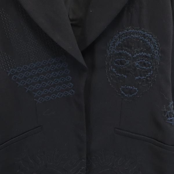 イープレイ イタリア製 ウール テーラードジャケット S ブラック E-PLAY レディース