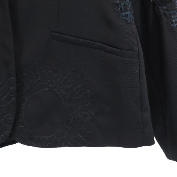 イープレイ イタリア製 ウール テーラードジャケット S ブラック E-PLAY レディース