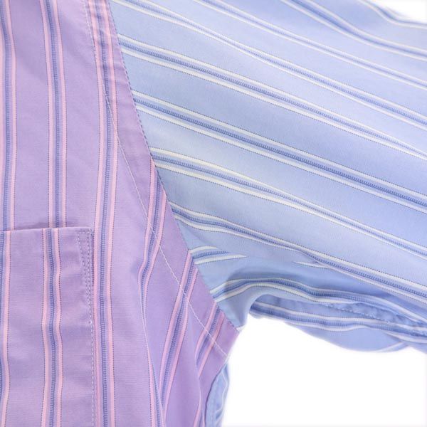 コムデギャルソンオム ストライプ柄 長袖 シャツ SS COMME des GARCONS HOMME メンズ