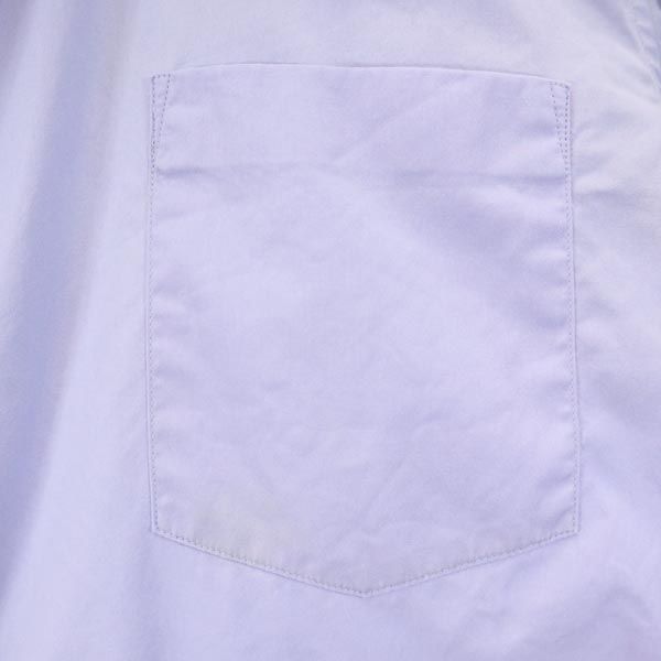 コムデギャルソンオムプリュス 2010年 日本製 バックプリント 長袖 シャツ XS 水色系 COMME des GARCONS HOMME PLUS ドクロ メンズ