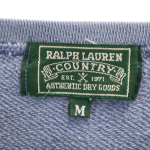 RALPH LAUREN COUNTRY ラルフローレンカントリー 長袖 スウェット トレーナー M ネイビー系 レディース