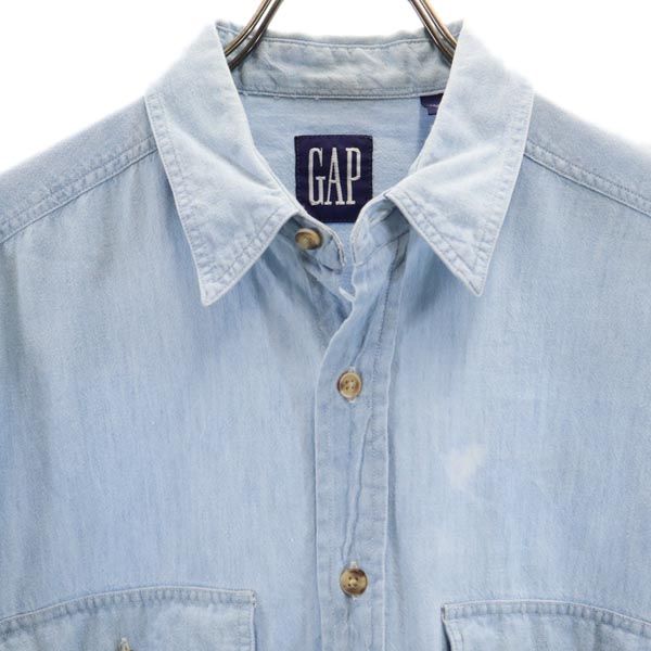 ギャップ 90s オールド 長袖 デニムシャツ M GAP メンズ