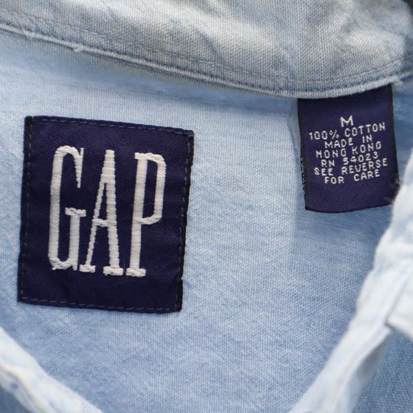 ギャップ 90s オールド 長袖 デニムシャツ M GAP メンズ