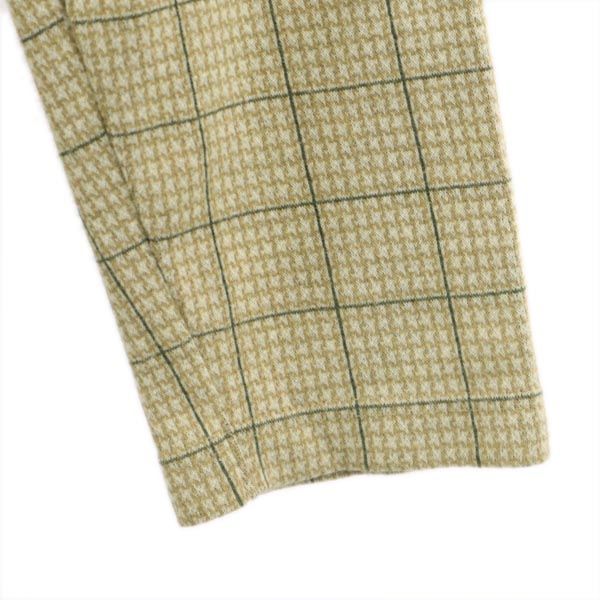 トミーヒルフィガー 千鳥格子 長袖 ポロシャツ M ベージュ系 TOMMY HILFIGER メンズ