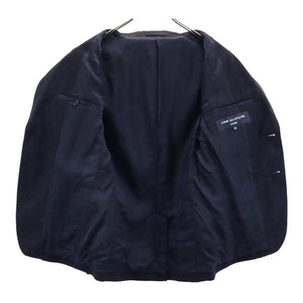 コムデギャルソンオム 2015年 テーラードジャケット XS 濃紺 COMME des GARCONS HOMME メンズ