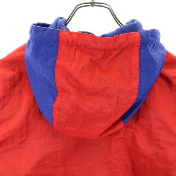 YVES SAINT LAURENT イヴサンローラン 7分袖 ナイロンジャケット レッド系 フード メンズ