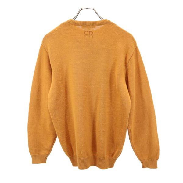 クリスチャンディオール ウール アーガイル 長袖 ニット M ブラウン系 Christian Dior セーター メンズ