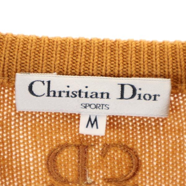 クリスチャンディオール ウール アーガイル 長袖 ニット M ブラウン系 Christian Dior セーター メンズ