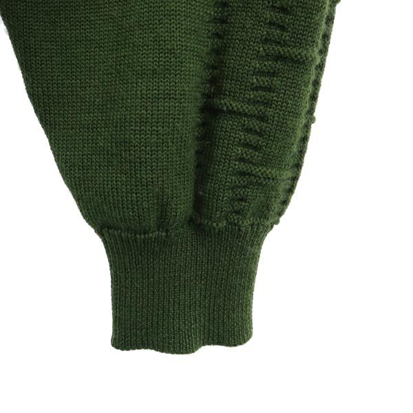 Christian Dior クリスチャンディオール 90s オールド ウール 長袖 ニット L 緑系 セーター メンズ