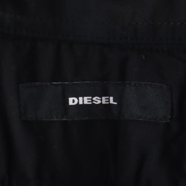 未使用 DIESEL ディーゼル 2WAY バックプリント シャツ ジャケット S ブラック系 メンズ