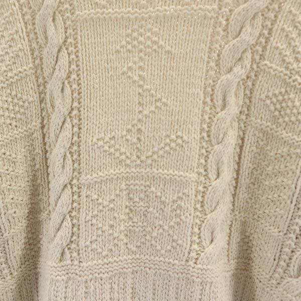 POLO SPORTS ポロスポーツ リネンブレンド 長袖 ニット L ベージュ系 セーター カットソー メンズ