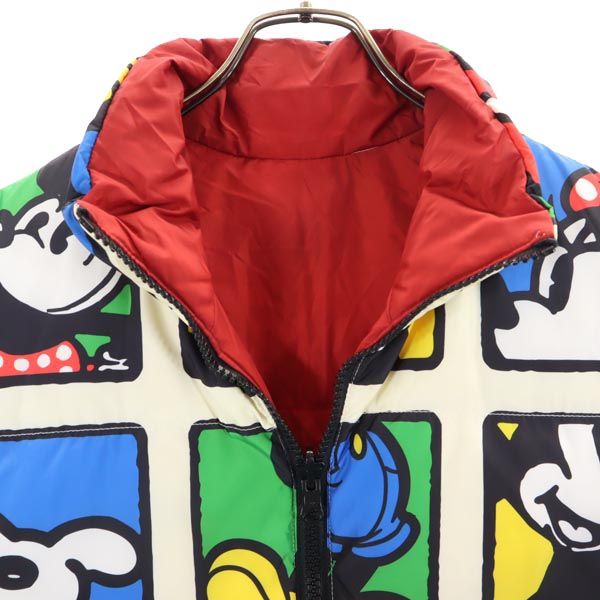 リーバイス ミッキーマウス リバーシブル ダウンベスト M マルチカラー×レッド Levi's Mickey Mouse メンズ