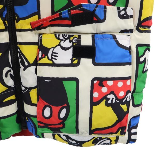 リーバイス ミッキーマウス リバーシブル ダウンベスト M マルチカラー×レッド Levi's Mickey Mouse メンズ