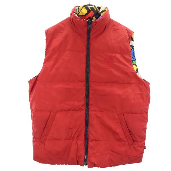 リーバイス ミッキーマウス リバーシブル ダウンベスト M マルチカラー×レッド Levi's Mickey Mouse メンズ