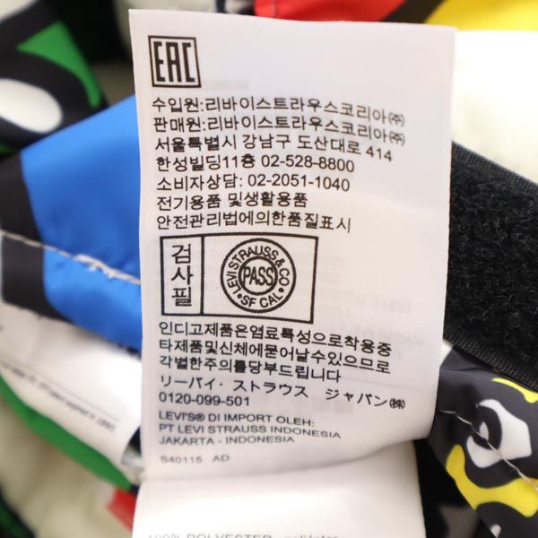 リーバイス ミッキーマウス リバーシブル ダウンベスト M マルチカラー×レッド Levi's Mickey Mouse メンズ