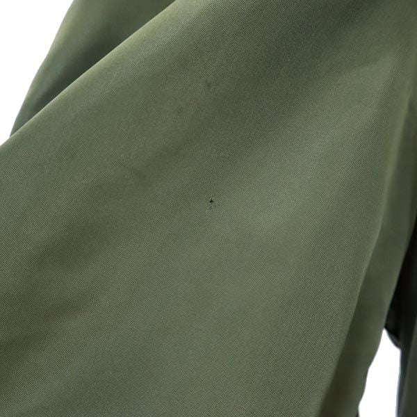 ALPHA アルファ 90s USA製 オールド 中綿 フライトジャケット L カーキ フェイクファー フード メンズ