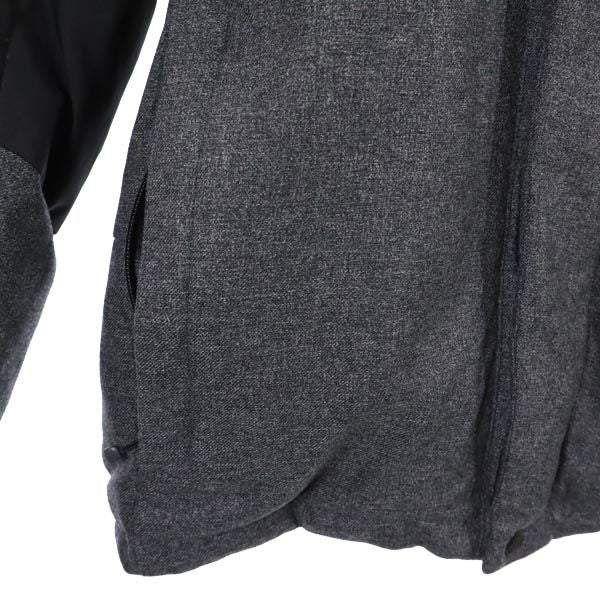 THE NORTH FACE ノースフェイス ND91702R アウトドア 長袖 フード ダウンジャケット L グレー系 ロゴ メンズ