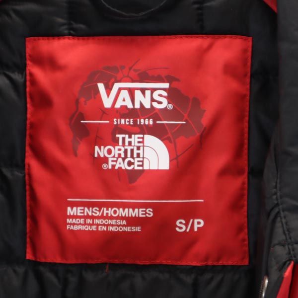 バンズ × ザノースフェイス コラボ 中綿ジャケット S レッド×ブラック VANS THE NORTH FACE アウトドア メンズ