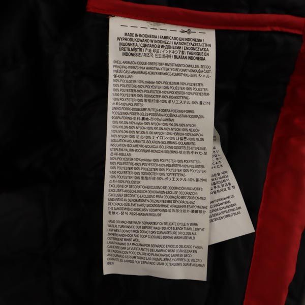 バンズ × ザノースフェイス コラボ 中綿ジャケット S レッド×ブラック VANS THE NORTH FACE アウトドア メンズ