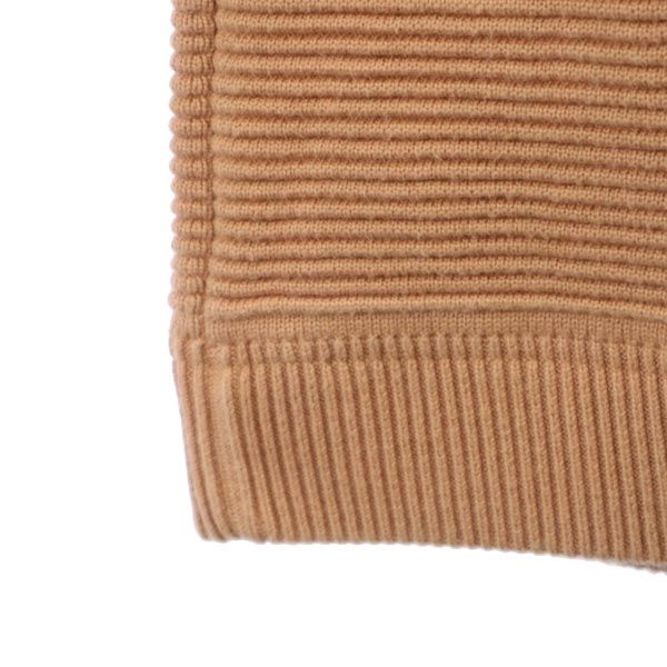 crepuscule クレプスキュール 日本製 長袖 コットン ニット カットソー 1 ベージュ系 レディース